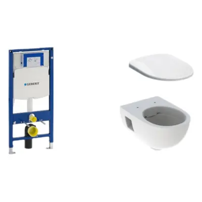 Cenově zvýhodněný závěsný WC set Geberit do lehkých stěn / předstěnová montáž+ WC Geberit Selnov