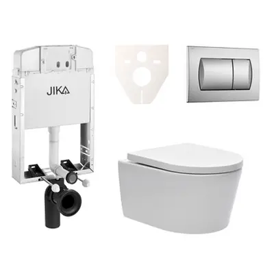 Cenově zvýhodněný závěsný WC set Jika k zazdění + WC SAT Brevis SIKOJW3