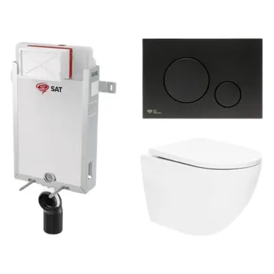 Závěsný wc set k zazdění SAT SIKOSZTOR6768