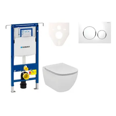 Cenově zvýhodněný závěsný WC set Geberit do lehkých stěn / předstěnová montáž+ WC Ideal Standard