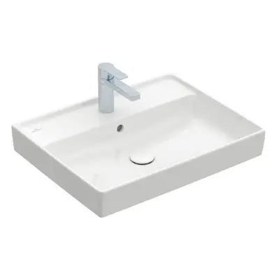 Villeroy Boch Collar: umyvadlo, obdélníkové 600x470mm s přepadem, bílá Alpin, 4A336001