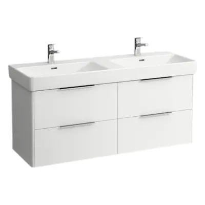 Laufen Base koupelnová skříňka pod umyvadlo 126x44x53 cm bílá lesk H4025141102611