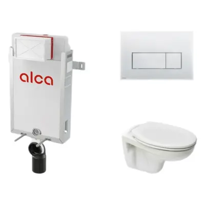 Cenově zvýhodněný závěsný WC set Alca k zazdění + WC S-Line S-line Pro SIKOAP9