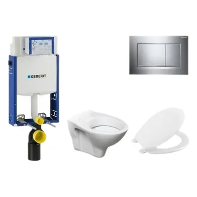 Cenově zvýhodněný závěsný WC set Geberit k zazdění + WC S-Line S-line Pro 110.302.00.5NR6