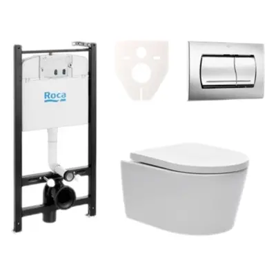 Cenově zvýhodněný závěsný WC set Roca k zazdění + WC SAT Brevis SIKORSW2