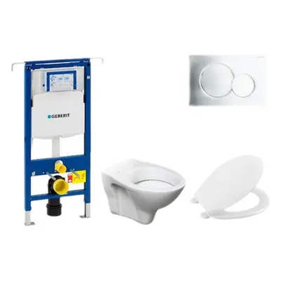 Cenově zvýhodněný závěsný WC set Geberit do lehkých stěn / předstěnová montáž+ WC S-Line S-line 