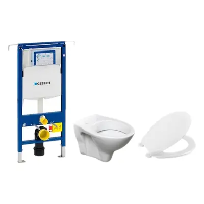 Cenově zvýhodněný závěsný WC set Geberit do lehkých stěn / předstěnová montáž+ WC S-Line S-line 