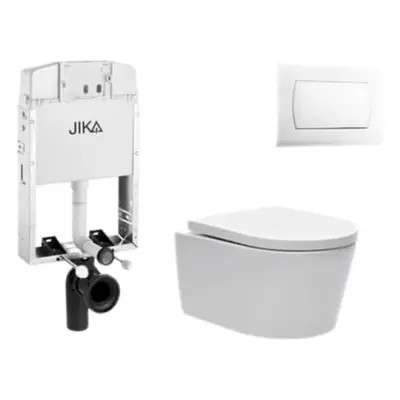 Cenově zvýhodněný závěsný WC set Jika k zazdění + WC SAT Brevis SIKOJW1