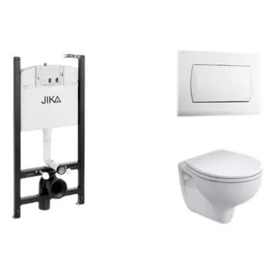 Cenově zvýhodněný závěsný WC set Jika do lehkých stěn/předstěnová montáž+ WC Kolo Rekord SIKOJSK