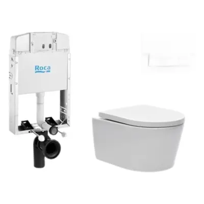 Cenově zvýhodněný závěsný WC set Roca k zazdění + WC SAT Brevis SIKORW4