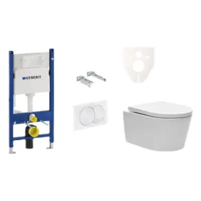 Cenově zvýhodněný závěsný WC set Geberit do lehkých stěn / předstěnová montáž+ WC SAT Brevis SIK