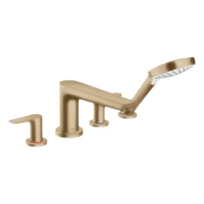 Vanová baterie Hansgrohe Talis E se sprchovým setem kartáčovaný bronz 71748140