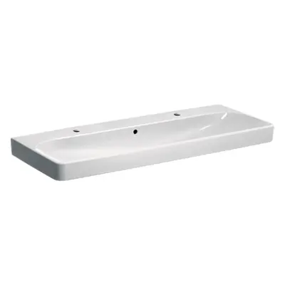 Geberit Smyle Square umyvadlo 120x48 cm dva otvory pro baterii 500.253.01.1