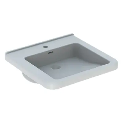 Geberit Selnova Comfort Square bezbariérové umyvadlo selnova 55x52,5 cm otvor pro baterii uprost