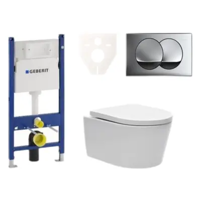 Cenově zvýhodněný závěsný WC set Geberit do lehkých stěn / předstěnová montáž+ WC SAT Brevis SIK