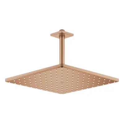 Hlavová sprcha GROHE Rainshower Cube strop včetně sprchového ramena kartáčovaný Warm Sunset 2656