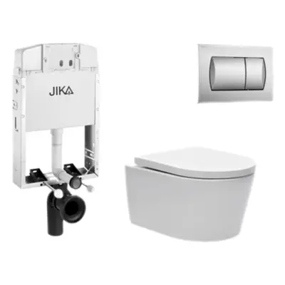 Cenově zvýhodněný závěsný WC set Jika k zazdění + WC SAT Brevis SIKOJW3