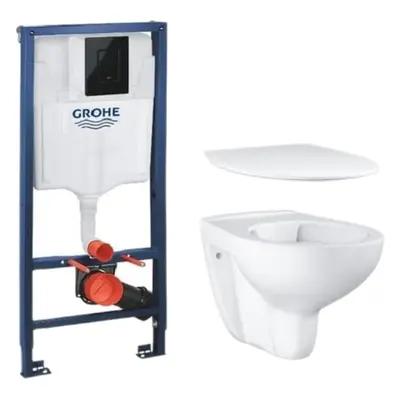 Závěsný wc set do lehkých stěn / předstěnový GROHE Bau Ceramic SIKOBGRSET2