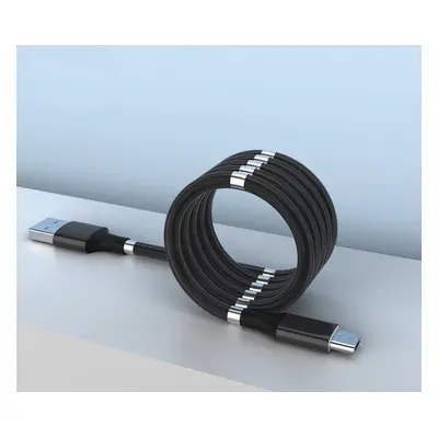 Magnetický samonavíjecí USB nabíjecí kabel (Micro USB) (90 cm)