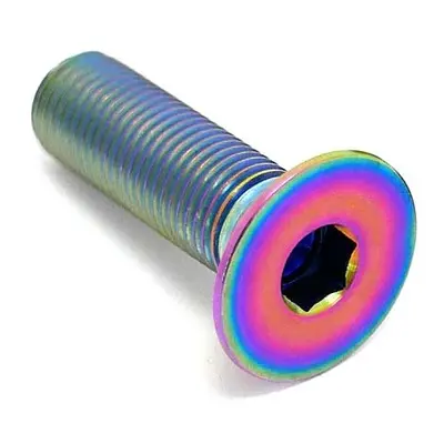 TLC Solid Titanium BMX Crank Spindle šroub (Rainbow)