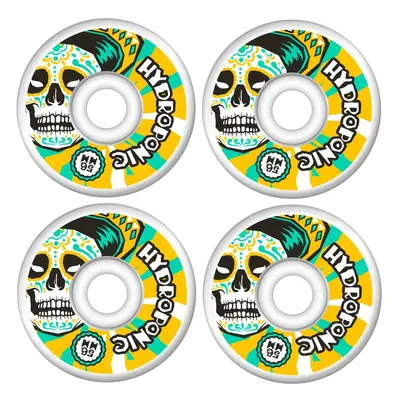 Hydroponic Mexican Skull 2.0 Kolečka pro skateboard 4-Souprava (56mm|Bílá/Žlutá)