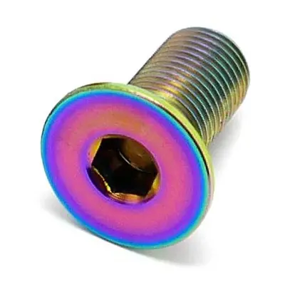 TLC Hollow Titanium BMX Crank Spindle šroub (Rainbow)