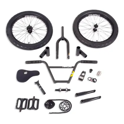 Stolen/Fiction Cassette V8 BMX Build Kit (Matte Black|Left hand drive)