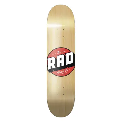 RAD Solid Logo Skate Deska (8"|Natural Maple)