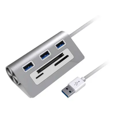 Dokovací stanice / čtečka karet 5v1 z hliníkové slitiny (USB 3.0)