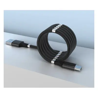 Magnetický samonavíjecí USB nabíjecí kabel (Micro USB) (180 cm)