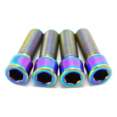 TLC Primo Titanium BMX Crank Arm Pinch šrouby (Rainbow)