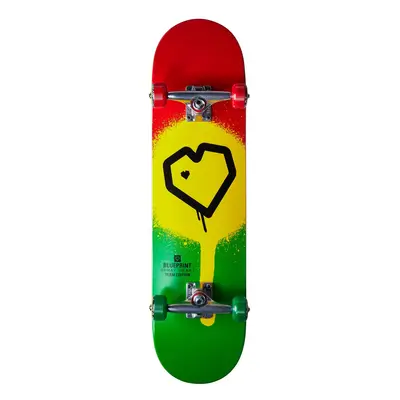 Blueprint Spray Heart V2 Skateboard Komplet (8"|Rasta 2)