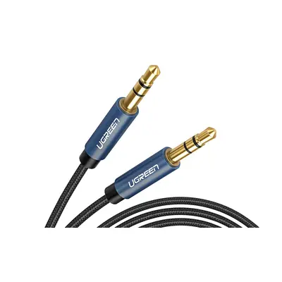 UGREEN stereo audio kabel 3.5mm jack 1m, modrý