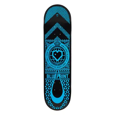 Blueprint Home Heart Skate Deska (8.25"|Černá/Modrá)