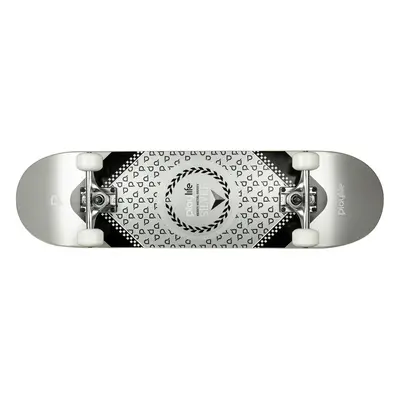 Skateboard Playlife Heavy Metal Silver 31x8"