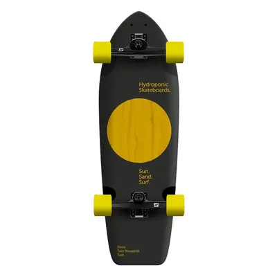 Hydroponic Square Complete Surfskate (31.5"|Lunar Black/Yellow)