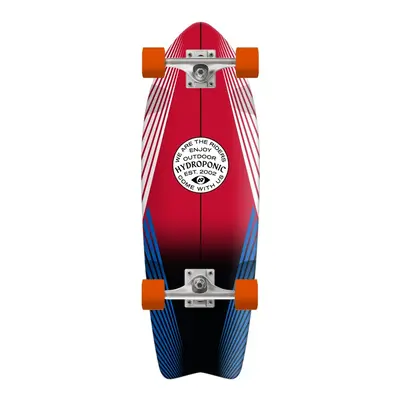 Hydroponic Fish Complete Cruiser Skateboard (28"|Lines Red)