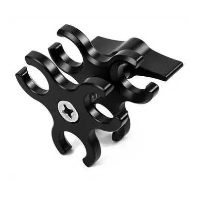 Three-Ball Butterfly Clip Adapter (Black)