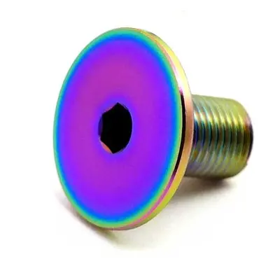 TLC Odyssey Titanium BMX Crank šroub (Rainbow)