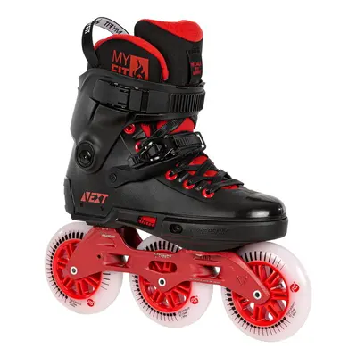 Kolečkové brusle Powerslide Next Black Red Trinity, 46-47, 3x