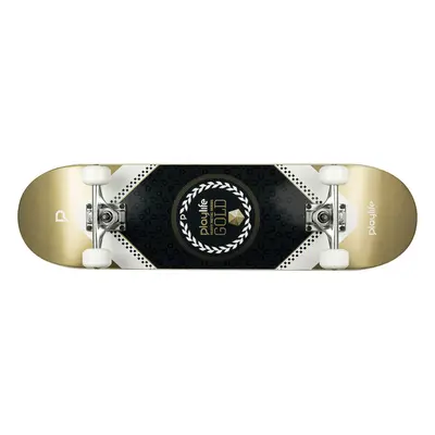 Skateboard Playlife Heavy Metal Gold 31x8"