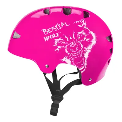 SKULLFUCHSIA-B Casco fuchsia talla grande 8-a-99-aos