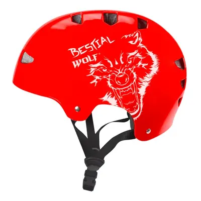 SKULLRED-B Casco rojo talla grande 8-a-99-aos