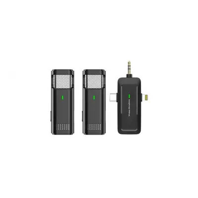 3in1 2.4G Lavalier Wireless Microphone (With Battery)