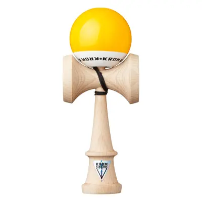 Kendama KROM POP LOL lesklá Žlutá