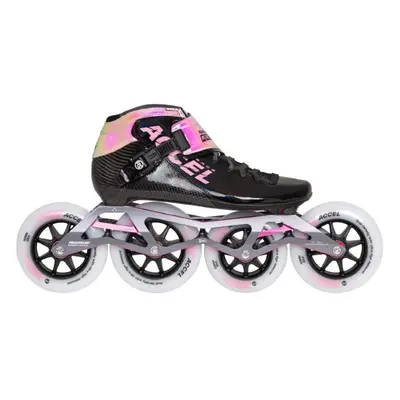 Kolečkové brusle Powerslide Accel Race Pink 110/100, 36, 4x, 110x+100