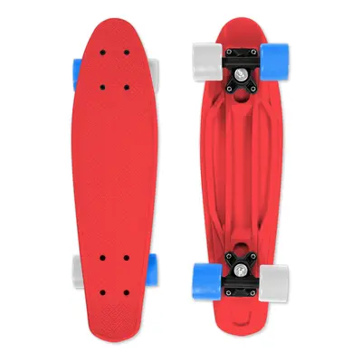 Skateboard FIZZ BOARD Red, Blue-White PU, červený