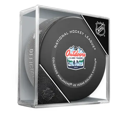 Fanouškovský puk NHL Lake Tahoe Official Game Puck (1ks), Philadelphia Flyers-Boston Bruins