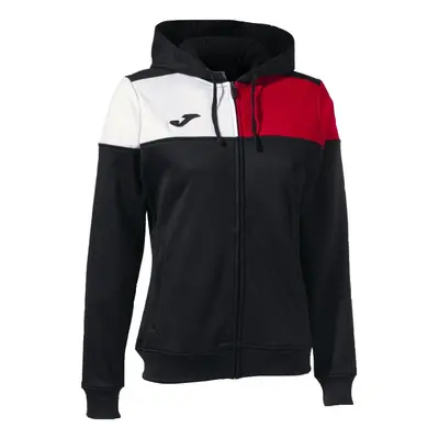 Mikina Joma Crew V Zip Up, černá-červená-bílá