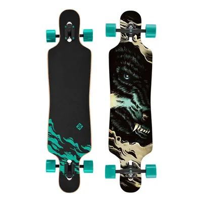 Street Surfing Wolf - artist series longboard